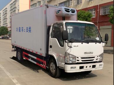 五十铃3360轴距窄体蓝牌4.2m冷藏车